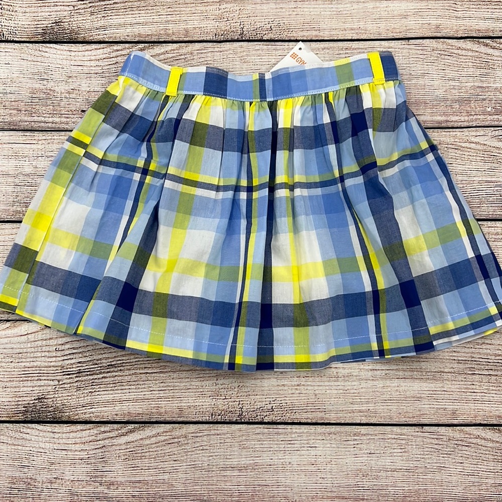 Gymboree Elastic Waist Plaid Skirt Size 4